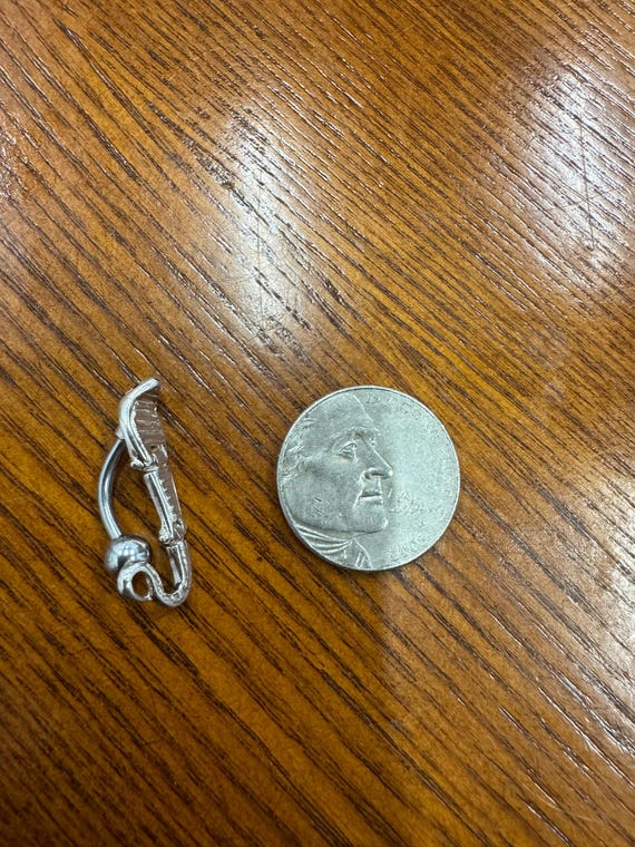 Sterling Silver Movable Python with Red Gemstone … - image 2