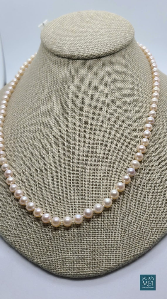 20" 5mm Cream Pearl Necklace