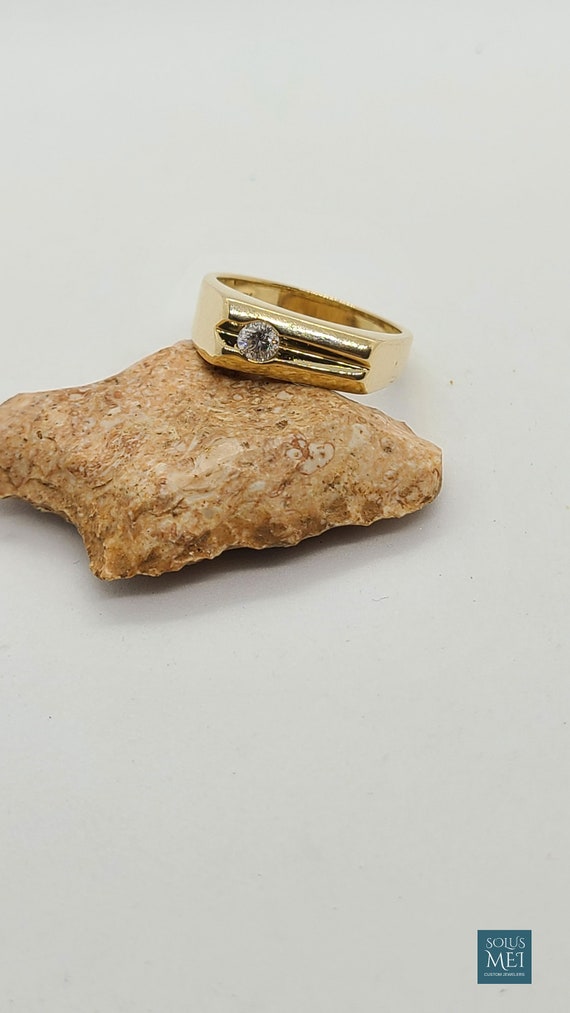 14K Yellow Gold .25ct Diamond Ring