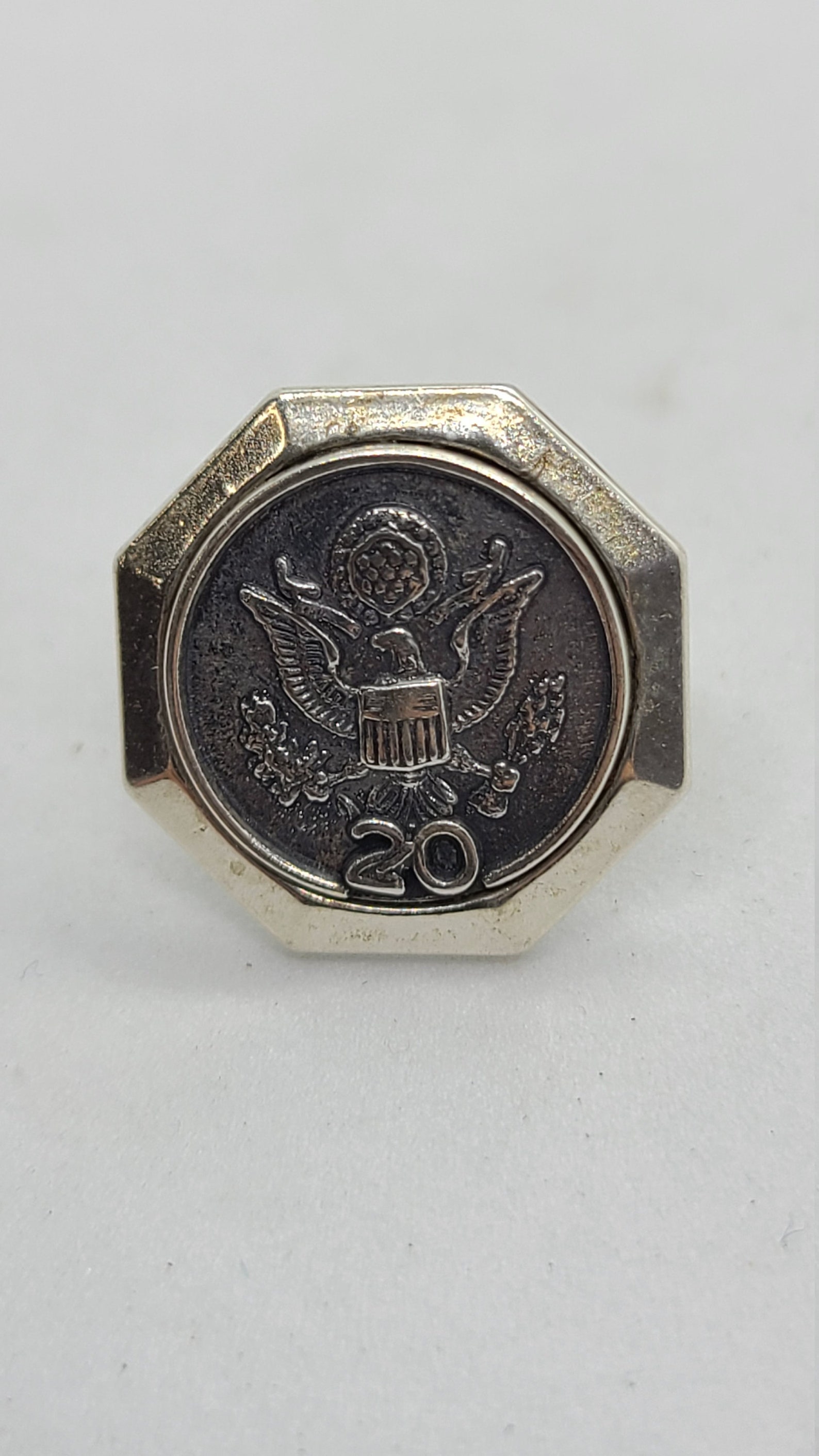 Sterling Silver 20Year Federal Length of Service Lapel Pin Etsy
