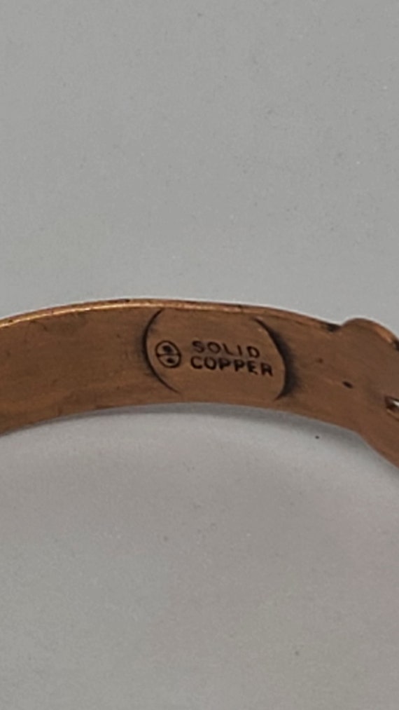 Solid Copper Bangle Bracelet - image 3