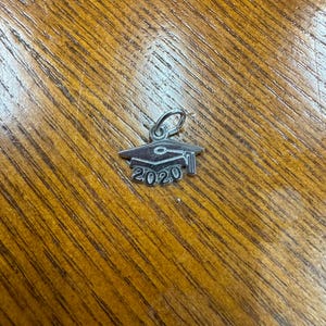 Sterling Silver 2020 Graduation Cap Charm