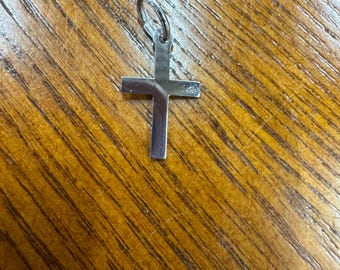 Sterling Silber Kreuz Charm