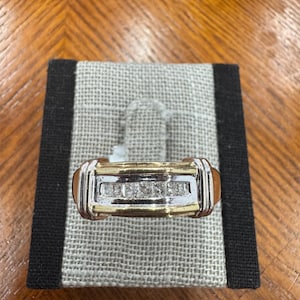 10K Yellow Gold .50CTW Channel Set Men's Diamond Band