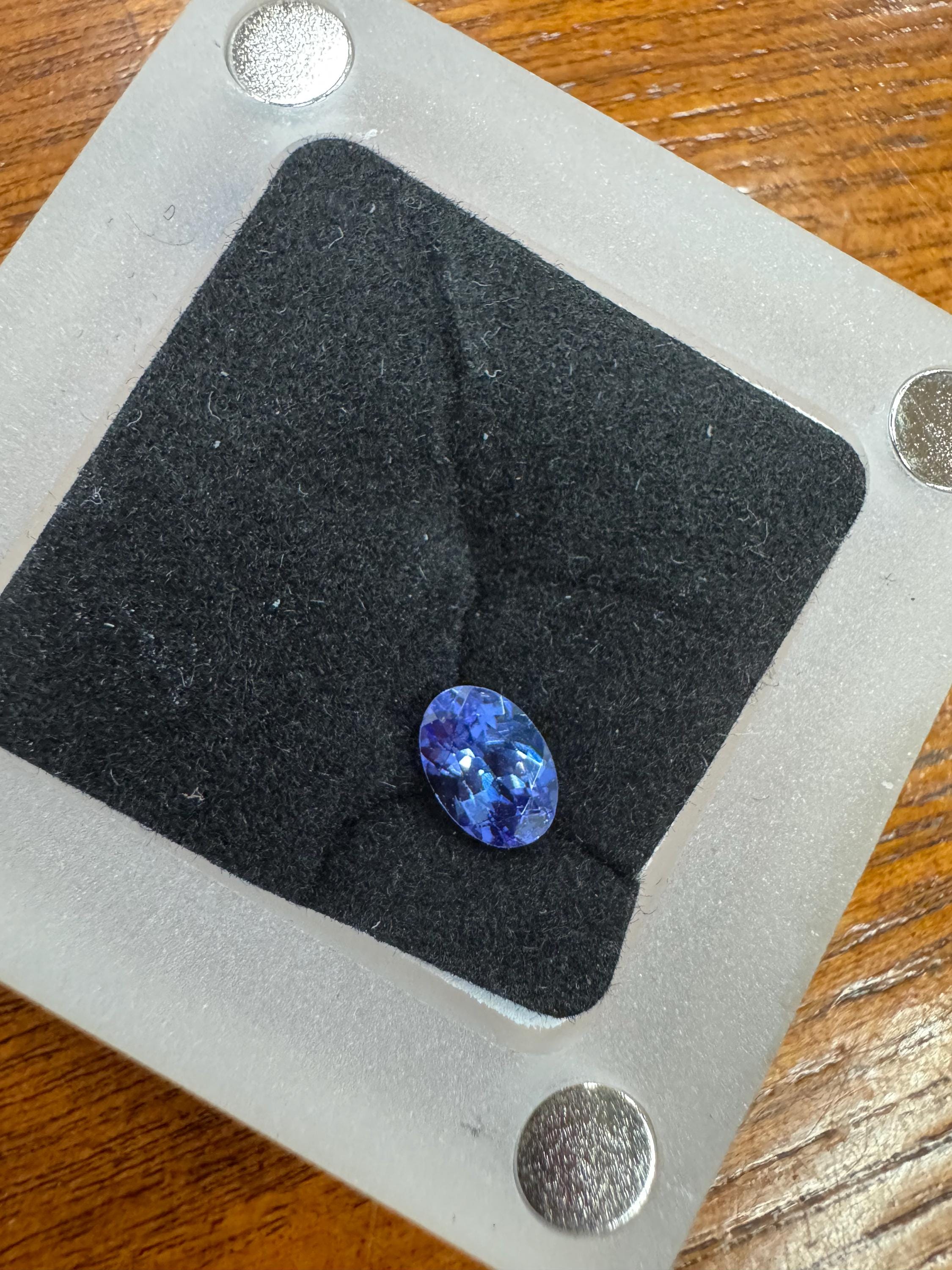 7.16x5.05 MM .75CT オーバル天然タンザナイト - Etsy 日本