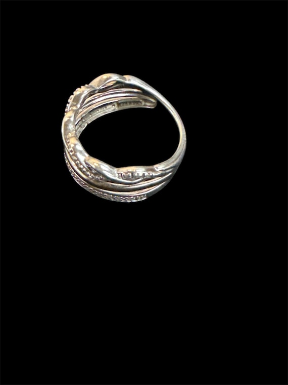Sterling Silver Stackable Look Infinity Cubic Zir… - image 3