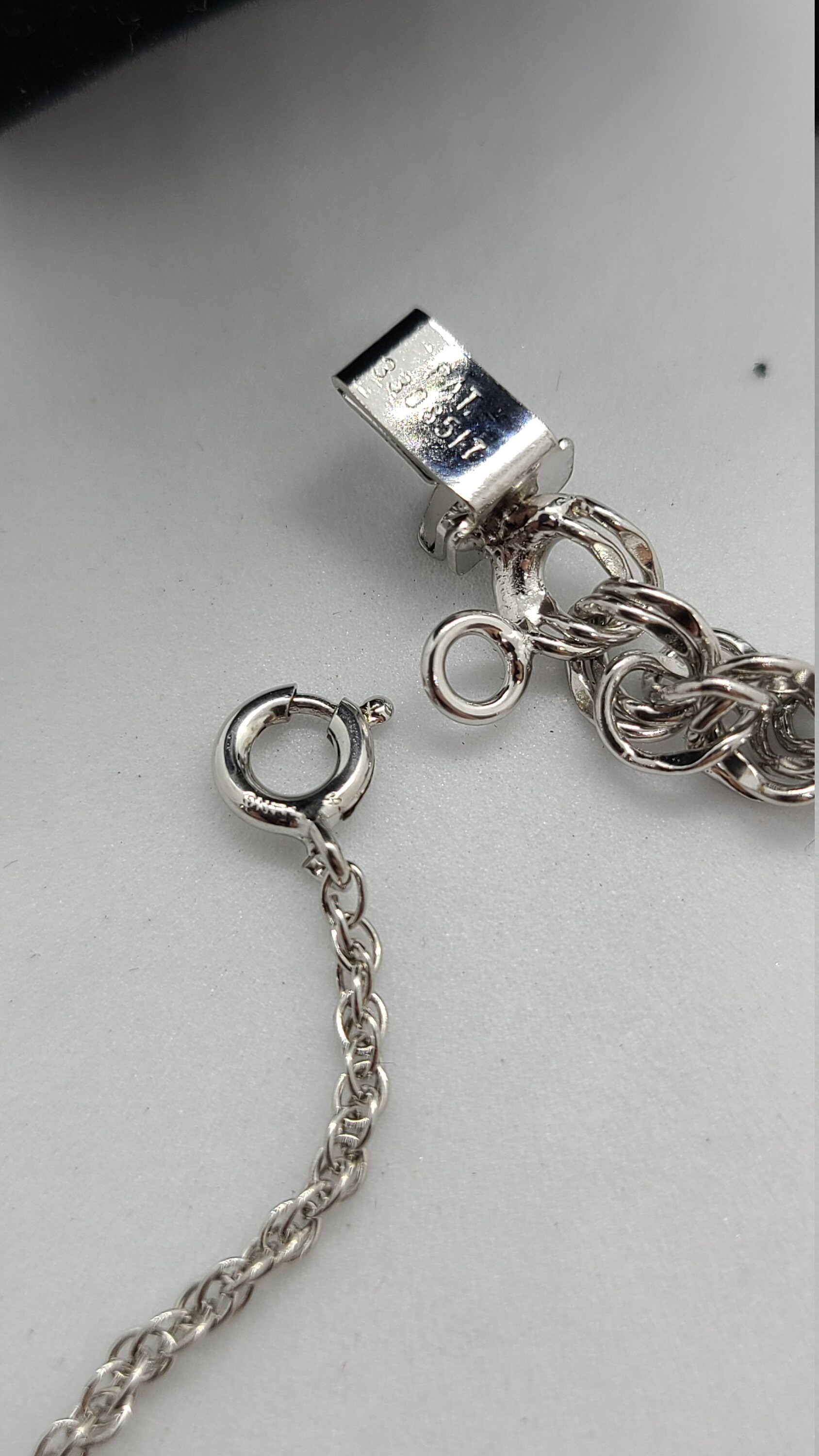 Sterling Silver Double Link 7 Inch Charm Bracelet With A Etsy Denmark