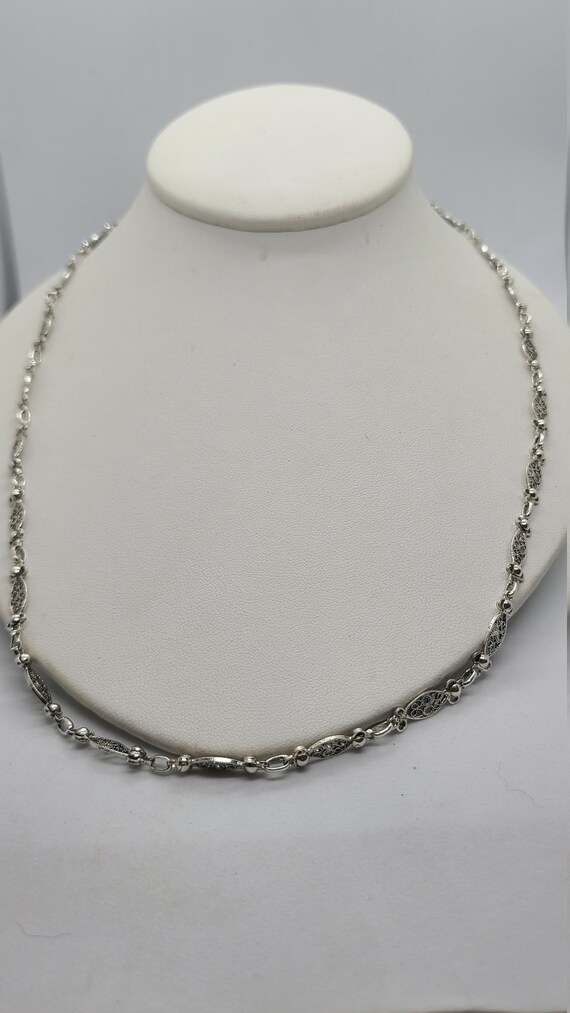 Vintage Sterling Silver 23 Inch 