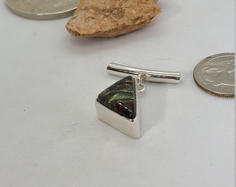 Sterling Silver Dichroic glass Pendant