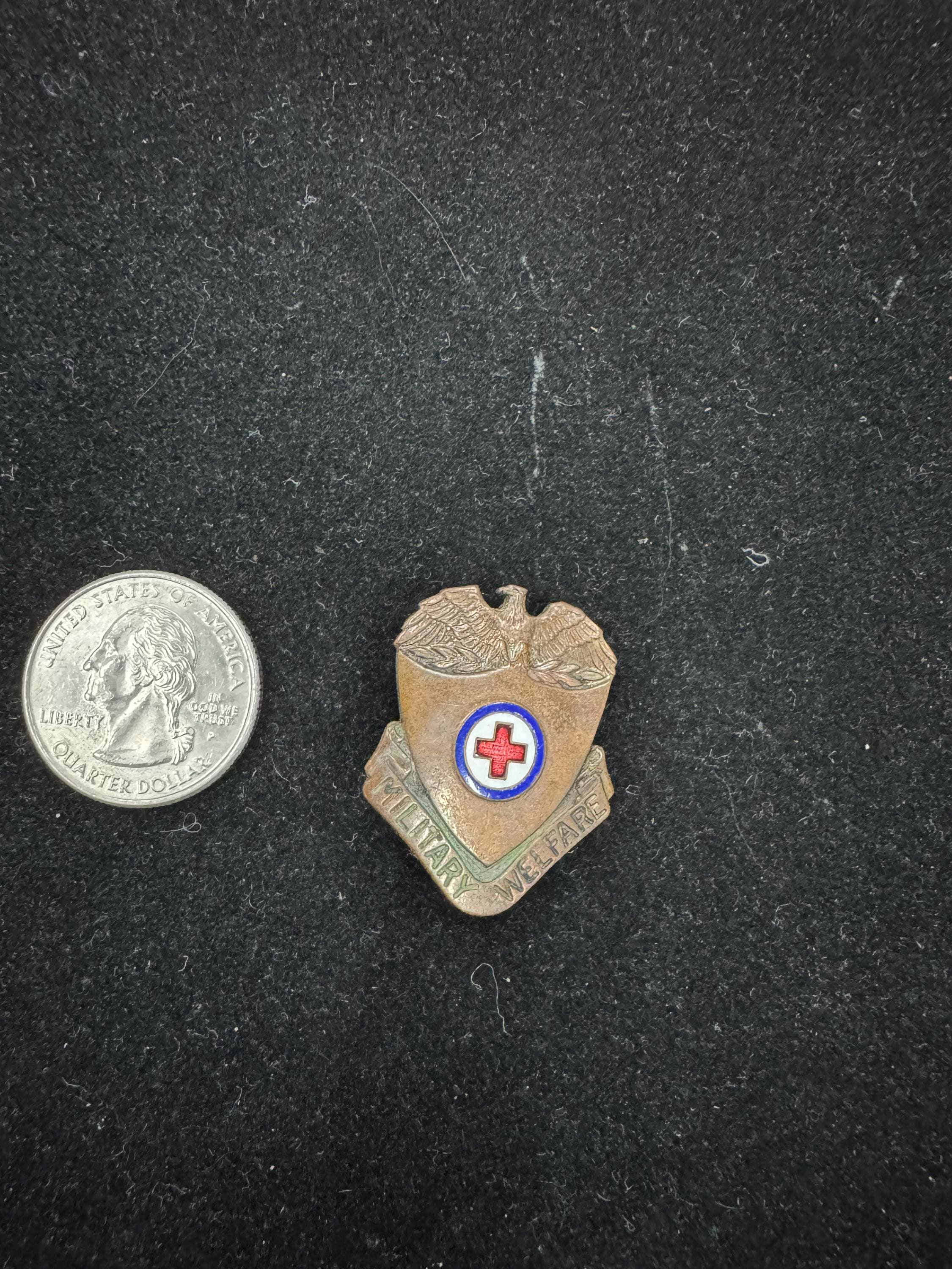 Vintage Red Cross Pin - Etsy