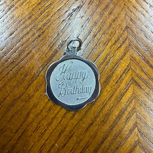 Sterling Silver Happy Birthday Charm