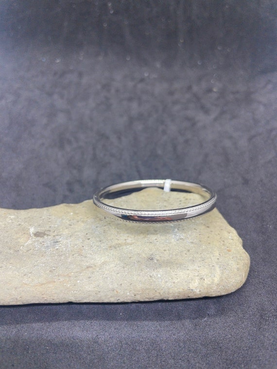 Sterling Silver Childs Bangle Bracelet - image 1