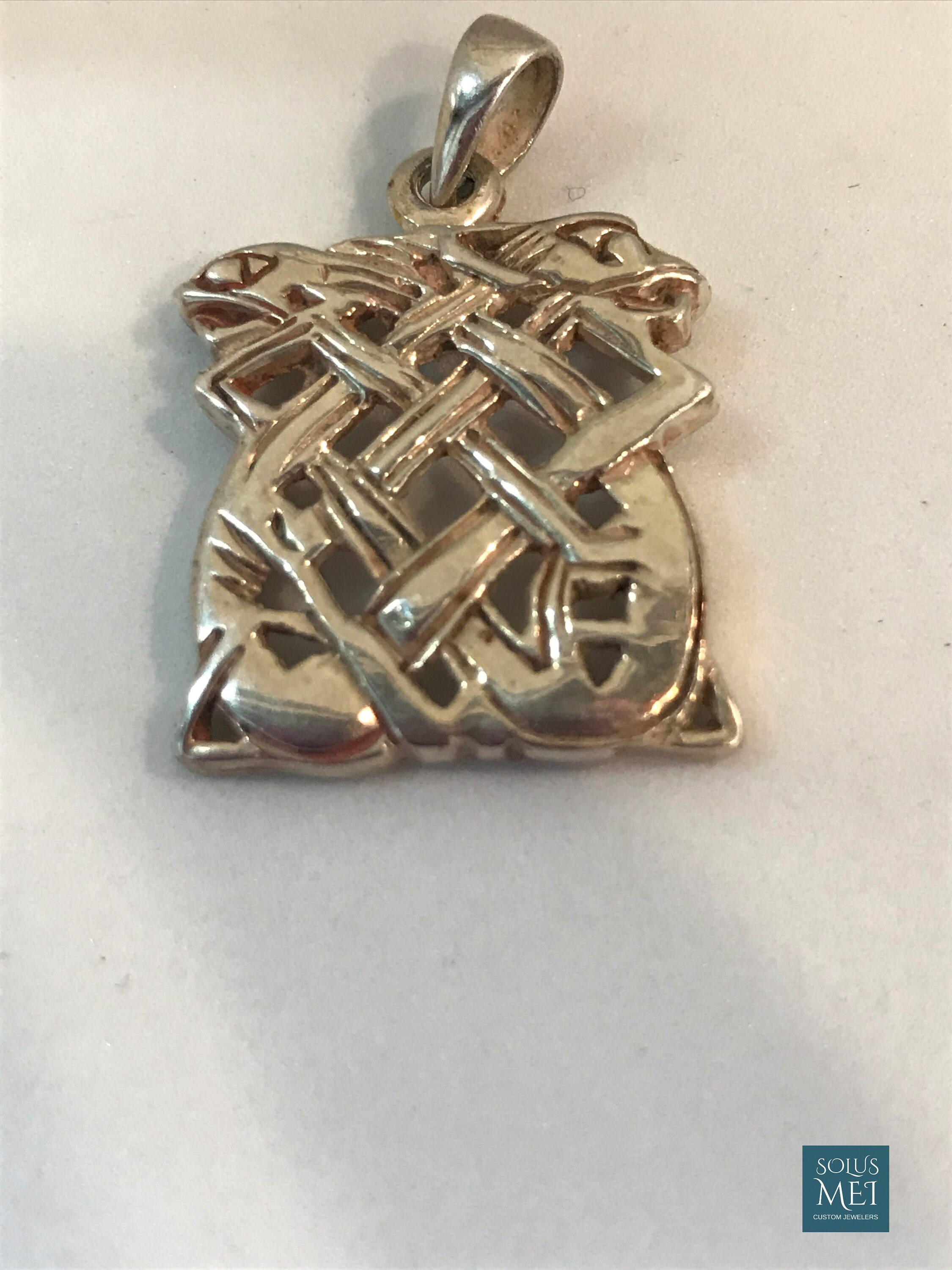 Sterling Silver Celtic Knot Pendant Etsy Canada