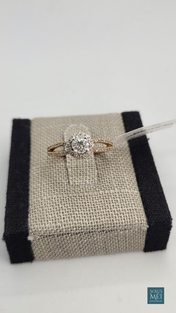 14K Rose Gold Diamond Ring