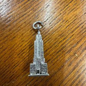 Vintage Sterling Silver 27MM Empire State Building Charm
