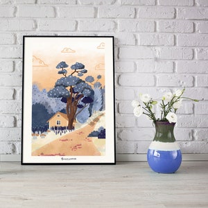 Poster Canada A4 su carta ruvida per la decorazione