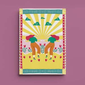 Poster di samba su carta ruvida per la decorazione