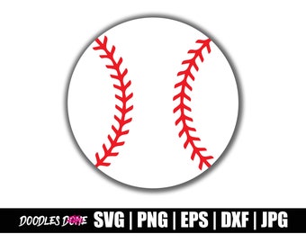 Softball SVG, Baseball SVG, Baseball Outline SVG, Baseball Clip Art, Baseball Vector, Baseball Cut File