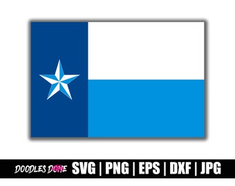 Flag of Dallas svg, png, eps, dxf, jpg files, Clip Art, Vector, Cricut, Cut File - Instant Download