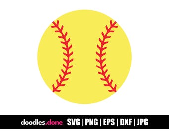 Softball SVG, Baseball SVG, Baseball Outline SVG, Baseball Clip Art, Baseball Vector, Baseball Cut File