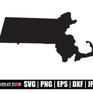マサチューセッツ州の svg、png、eps、dxf、jpg ファイル、クリップ アート、ベクター、Cricut、カット ファイル - 即時ダウンロード