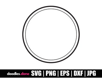 CIRCLE Frame SVG | CIRCLE Monogram Svg | Circle Frames Svg | Circle Border Svg | Cut files for Cricut | Circle Silhouette | Circle png