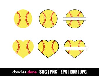 Softball Bundle SVG, Baseball Bundle SVG, Baseball Bundle Outline SVG, Baseball Bundle Clip Art, Baseball Vector, Baseball Cut File