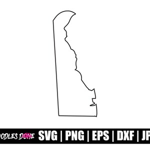 Delaware Outline SVG | Delaware PNG | Delaware Flag Clip Art | Delaware Vector | Delaware Cricut | Delaware Cut File