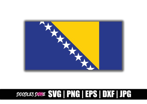 Die Flagge Von Bosnien Und Herzegowina PNG- Und SVG-Design Für T