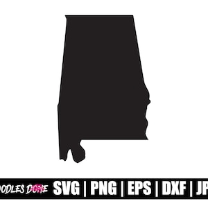 État de l'Alabama SVG | Alabama PNG | Clipart Alabama | Vecteur de l'Alabama | Cricut Alabama | Lime Alabama