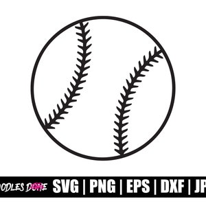 Softball SVG, Baseball SVG, Baseball Outline SVG, Baseball Clip Art, Baseball Vector, Baseball Cut File