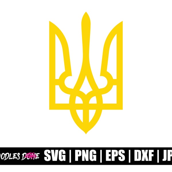 Trident Ukraine SVG |Trident Ukraine PNG | Trident Ukraine Clip Art | Trident Ukraine Vector | Trident Ukraine Cricut | Trident Cut File