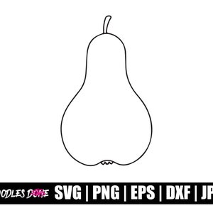 Pera in formato svg, png, eps, dxf, file jpg, Clip Art, vettoriale, Cricut, File di taglio - Download istantaneo
