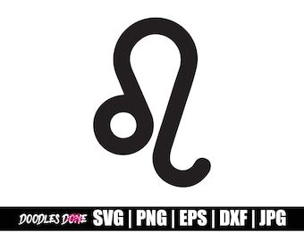 Leo Zodiac Sign svg, png, eps, dxf, jpg files, Clip Art, Vector, Cricut, Cut File - Instant Download