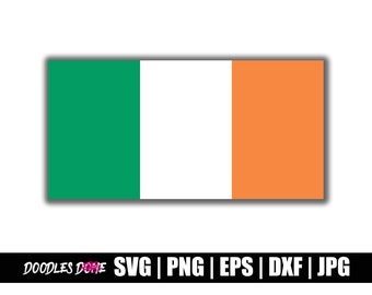 Ireland Flag svg, png, eps, dxf, jpg files, Clip Art, Vector, Cricut, Cut File - Instant Download