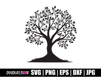 Tree svg, png, eps, dxf, jpg files – Instant Download, clip art, cricut, cut file, sublimation, silhouette