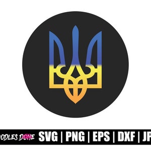 Trident Oekraïne Trident svg, png, eps, dxf, jpg-bestanden, Clip Art, Vector, Cricut, Cut File - Instant Download