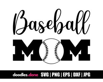 Baseball Mom SVG, Baseball Mom SVG, Baseball Outline SVG, Baseball Clip Art, Baseball Vector, Baseball Cut File