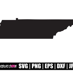 Tennessee State svg, png, eps, dxf, jpg bestanden, Clip Art, Vector, Cricut, Cut File - Instant Download