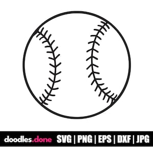 Softball SVG, Baseball SVG, Baseball Outline SVG, Baseball Clip Art, Baseball Vector, Baseball Cut File
