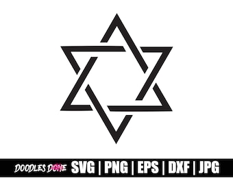 Star of David SVG, Star of David PNG, Star of David Clip Art, Star of David Vector, Star of David Cut File