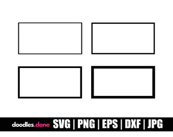 RECTANGLE SVG | Split RECTANGLE Svg | Rectangle Outline Svg | Rectangle Frame Svg | Split Square Svg | Rectangle Cut File | Rectangle Vector