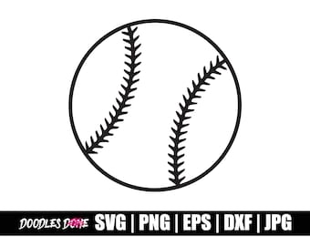 Softball SVG, Baseball SVG, Baseball Outline SVG, Baseball Clip Art, Baseball Vector, Baseball Cut File