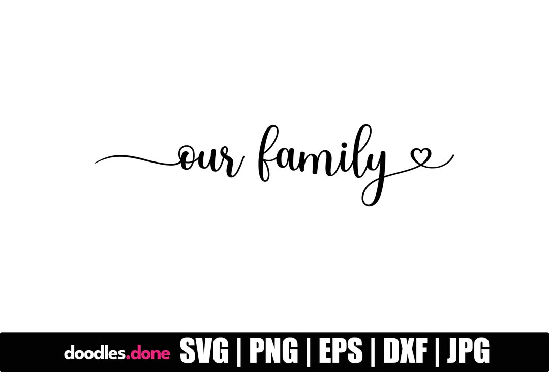 Family SVG Cut File Cricut | Family SVG Silhouette | Family Clip Art ...