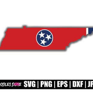 Tennessee State svg, png, eps, dxf, jpg bestanden, Clip Art, Vector, Cricut, Cut File - Instant Download