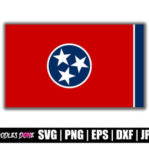 Vlag van de staat Tennessee SVG | Vlag van Tennessee PNG | Tennessee-illustraties | Tennessee-vector | Tennessee-cricut | Tennessee gesneden bestand