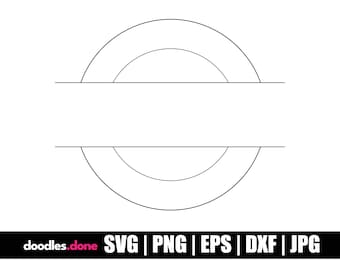 CIRCLE Frame SVG | CIRCLE Monogram Svg | Circle Frames Svg | Circle Border Svg | Cut files for Cricut | Circle Silhouette | Circle png