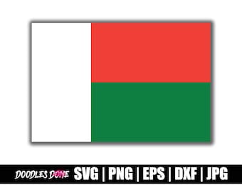 Madagascar Flag Svg, Png, Eps, Dxf, Jpg Files, Clip Art, Vector