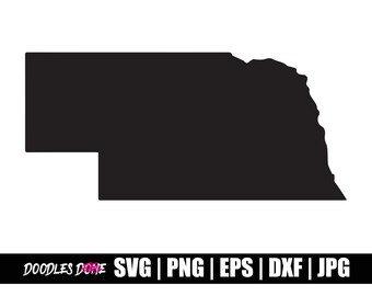 Nebraska State svg, png, eps, dxf, fichiers jpg, Clip Art, Vector, Cricut, Cut File - Téléchargement instantané