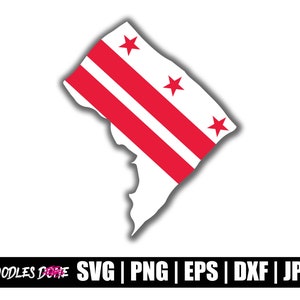 Washington DC SVG | Arte de clipe de Washington DC | Vetor de Washington DC | Washington DC Cricut | Arquivo de corte de Washington DC